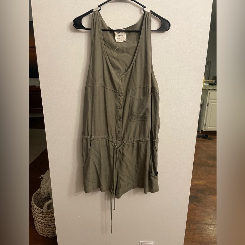 Army Green Style Rack Romper L